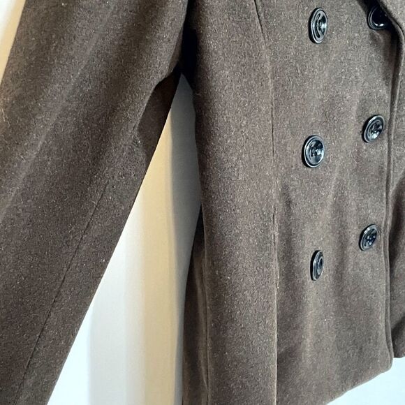 Rampage Dark Brown Button Down Pea Coat XL - Picture 3 of 7